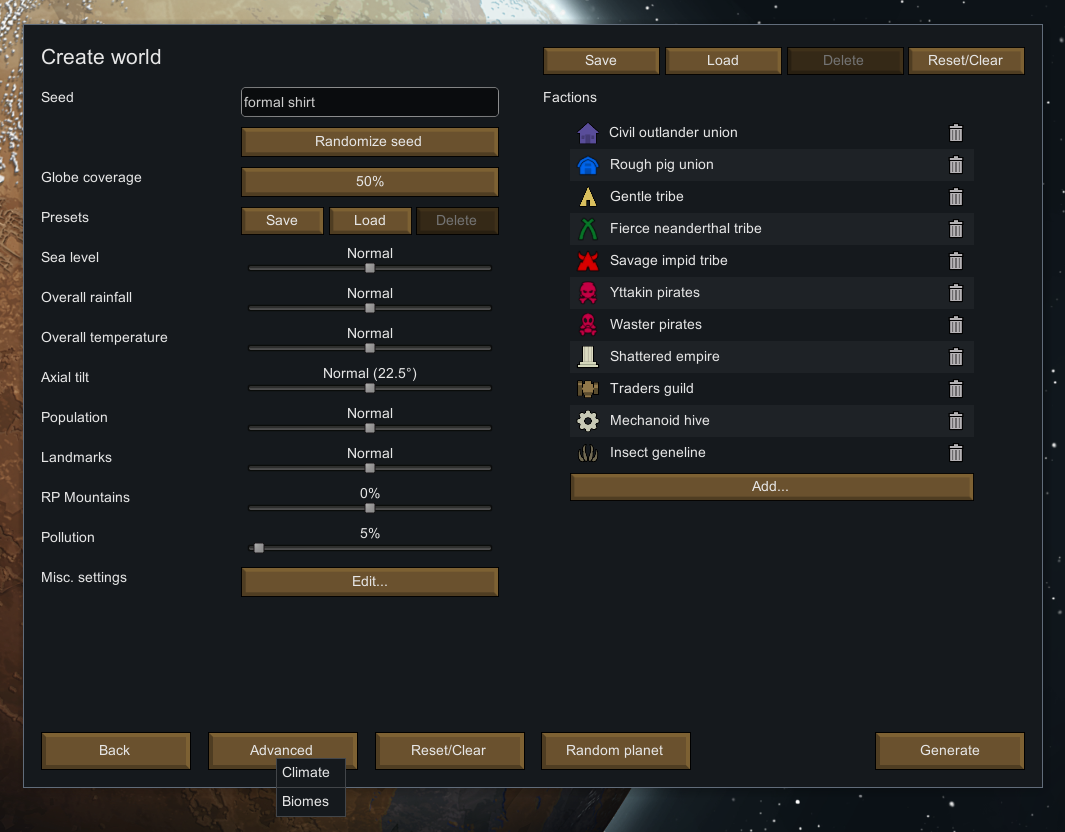 Realistic Planets 2 — World Generation Guide
